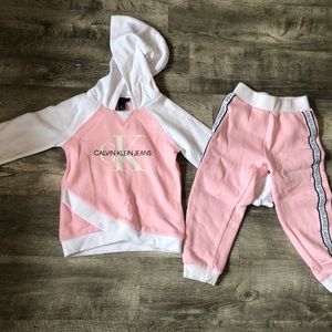 Calvin Klein sweatsuit girls